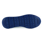 Versace Elegant Blue and White Leather Sneakers 8054712372629