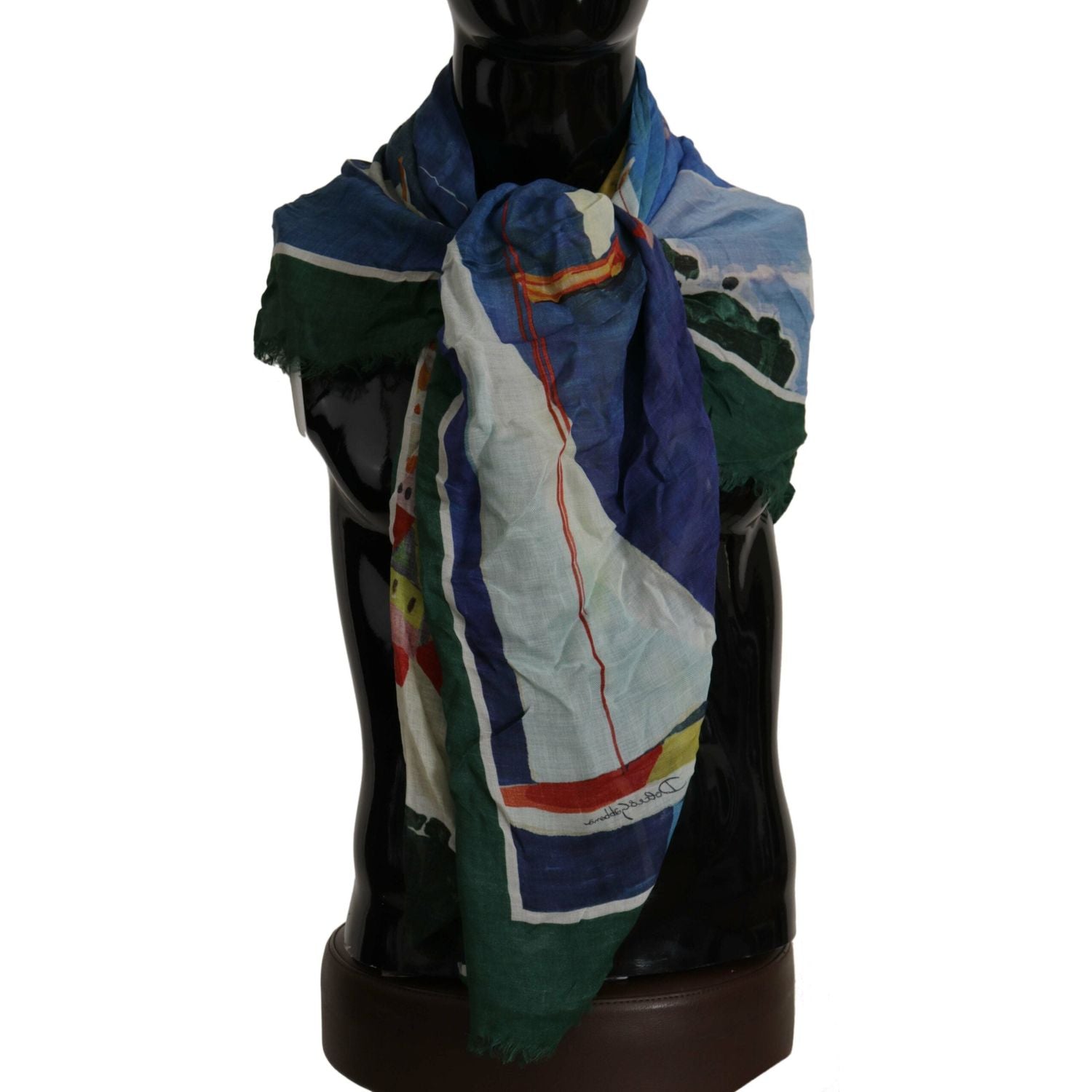 وشاح مربع أنيق متعدد الألوان من مزيج الحرير من دولتشي آند غابانا