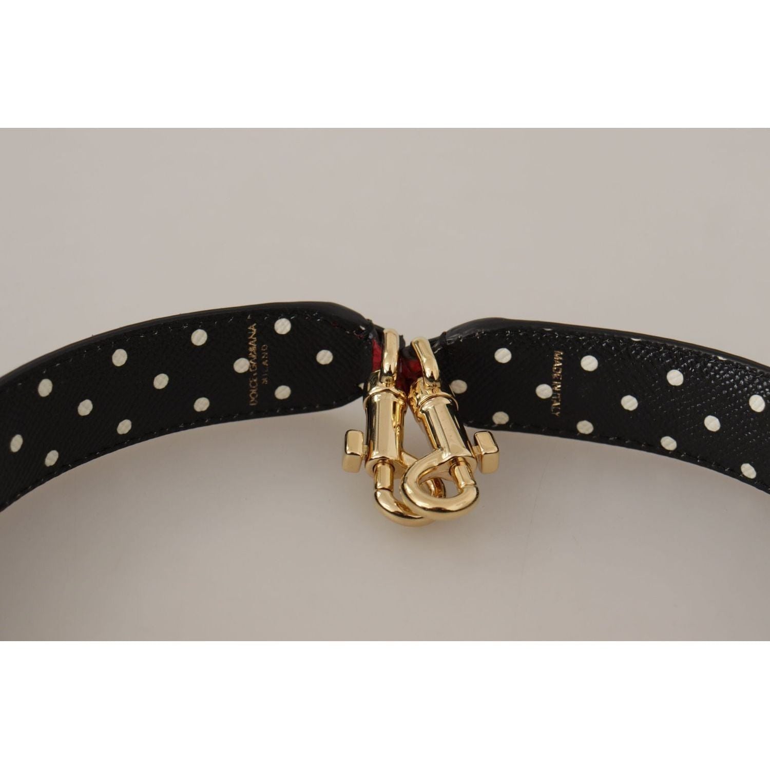 حزام كتف أنيق من جلد الثعبان باللون الأحمر من دولتشي آند غابانا