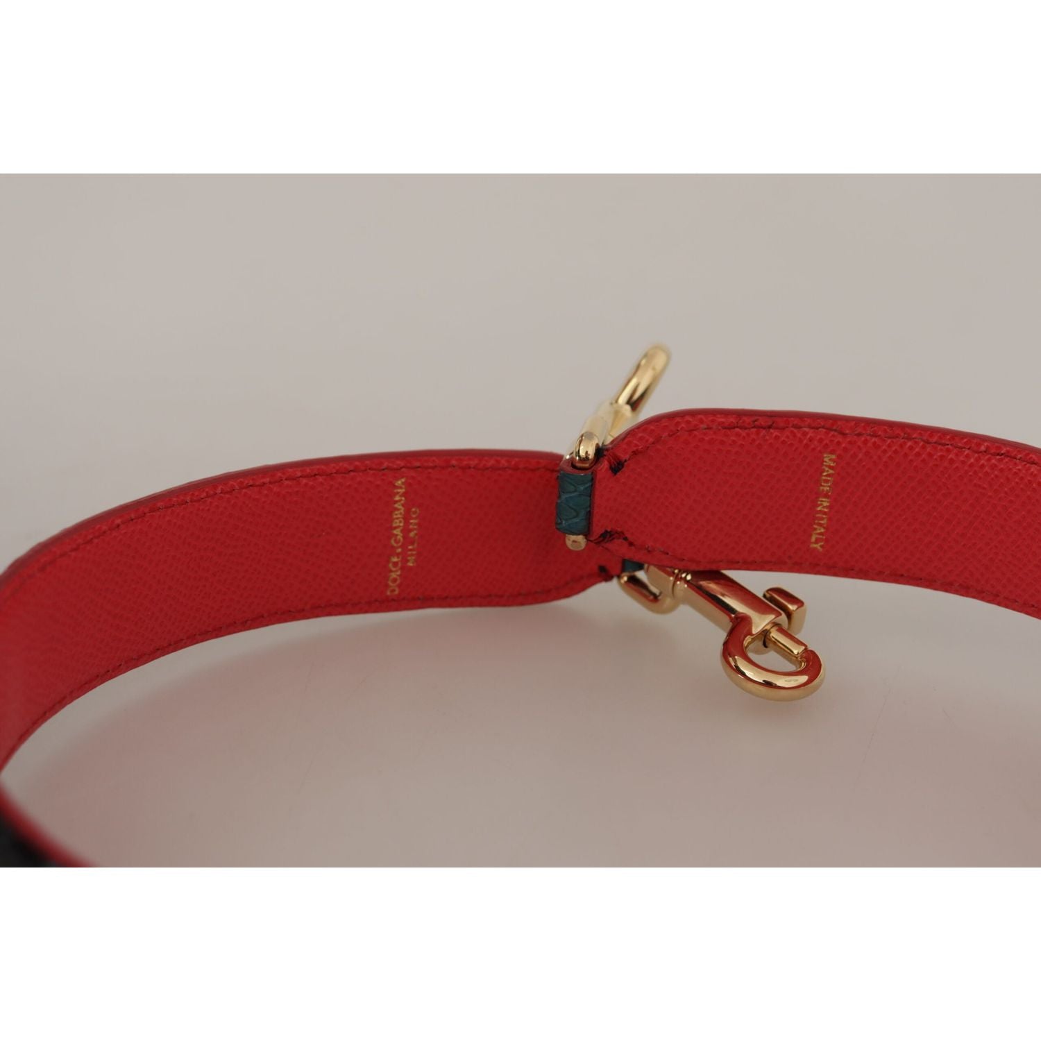 حزام كتف من الجلد باللون الأخضر الزمردي من دولتشي آند غابانا