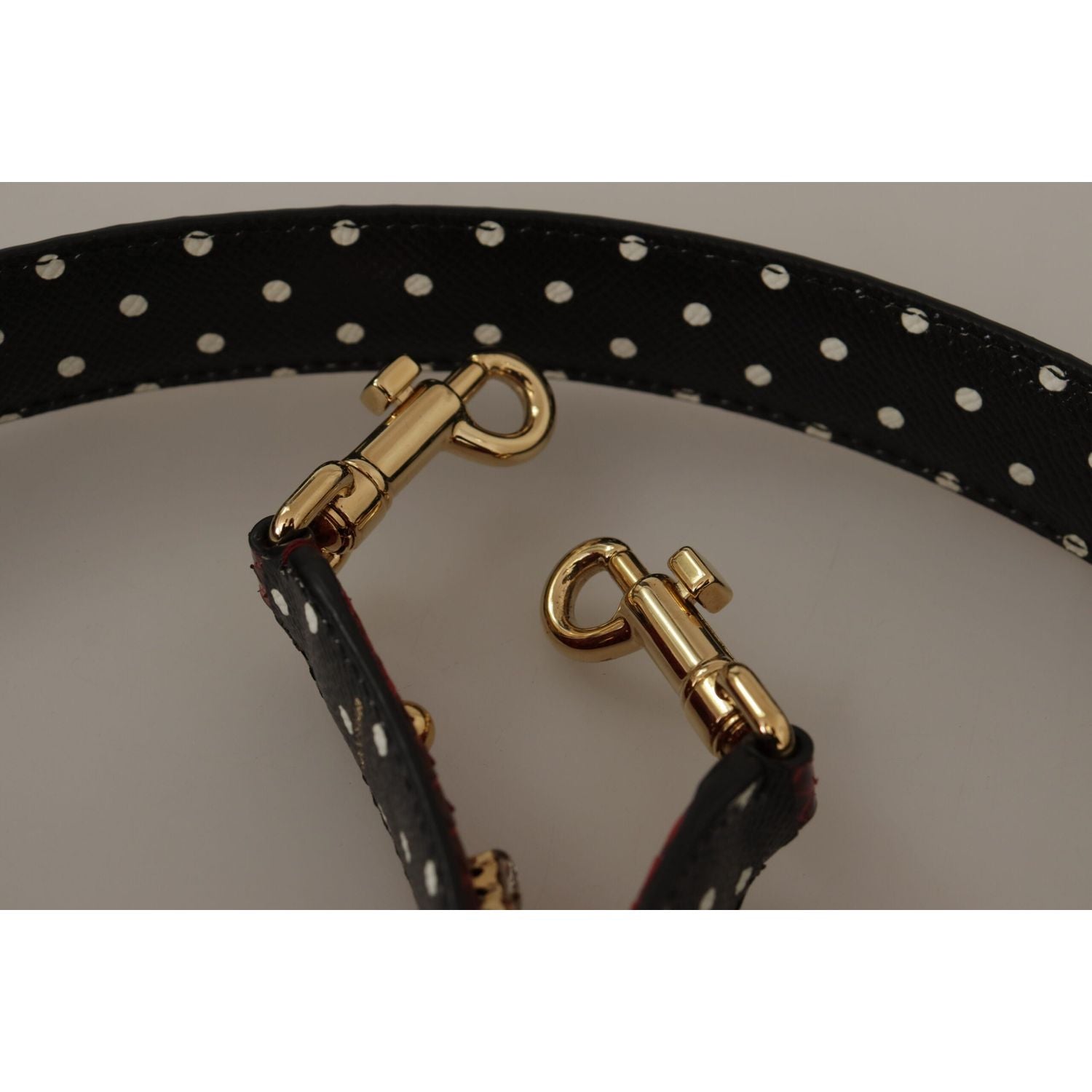 حزام حقيبة كتف من جلد الثعبان باللون الأحمر من دولتشي آند غابانا