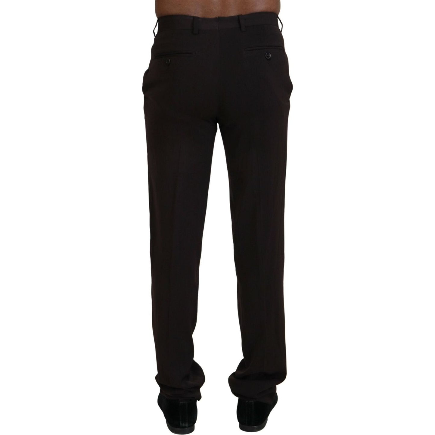 BENCIVENGA Brown Straight Fit Formal Men Pants