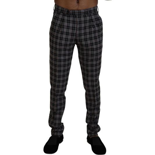 BENCIVENGA Gray Checkered Slim Fit Men Pants PAN74049 - 46