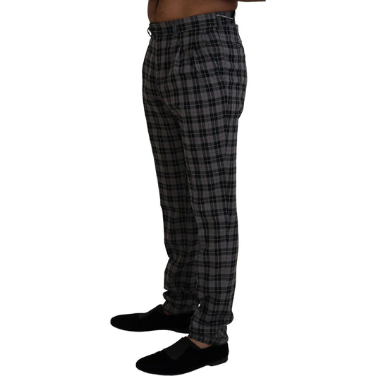 BENCIVENGA Gray Checkered Slim Fit Men Pants PAN74049 - 46