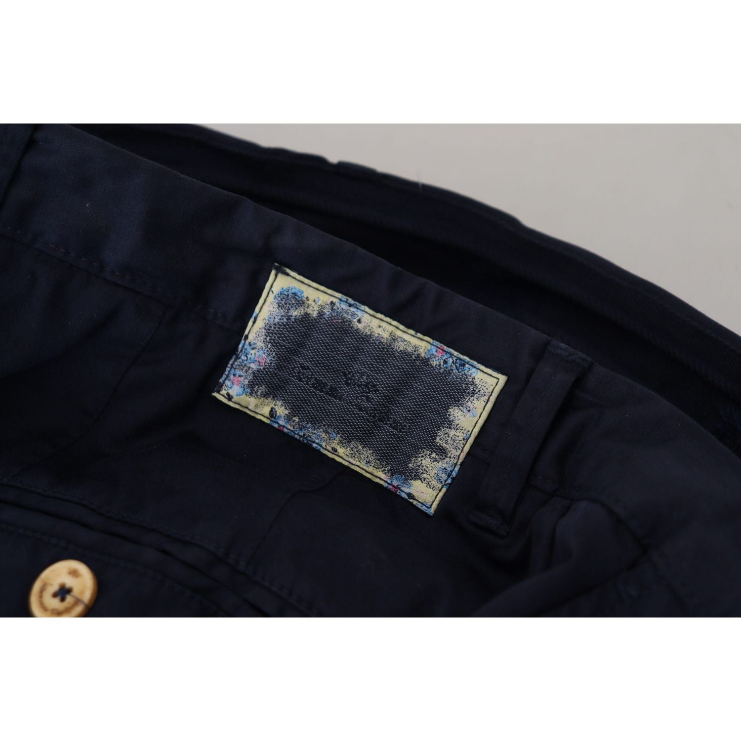 دومينيكو تاجلينتي بنطال تشينو أنيق باللون الأزرق الداكن