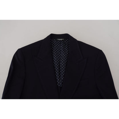 Dolce & Gabbana Blue Wool Formal Taormina Blazer