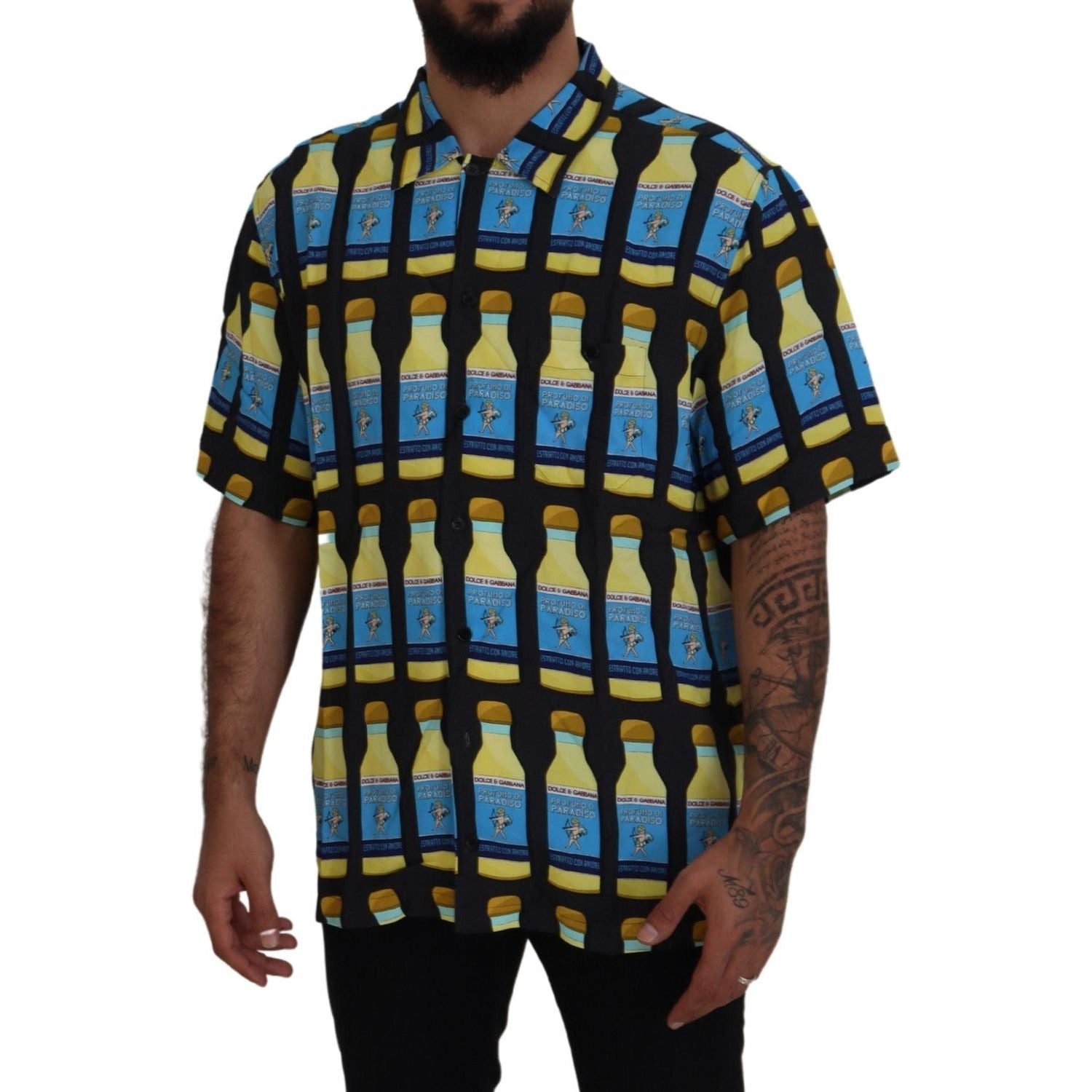 قميص كاجوال أنيق متعدد الطبعات من دولتشي آند غابانا