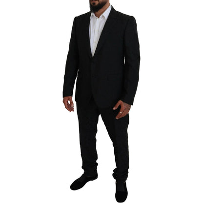 Dolce & Gabbana Black Single Breasted 2 Piece MARTINI Suit