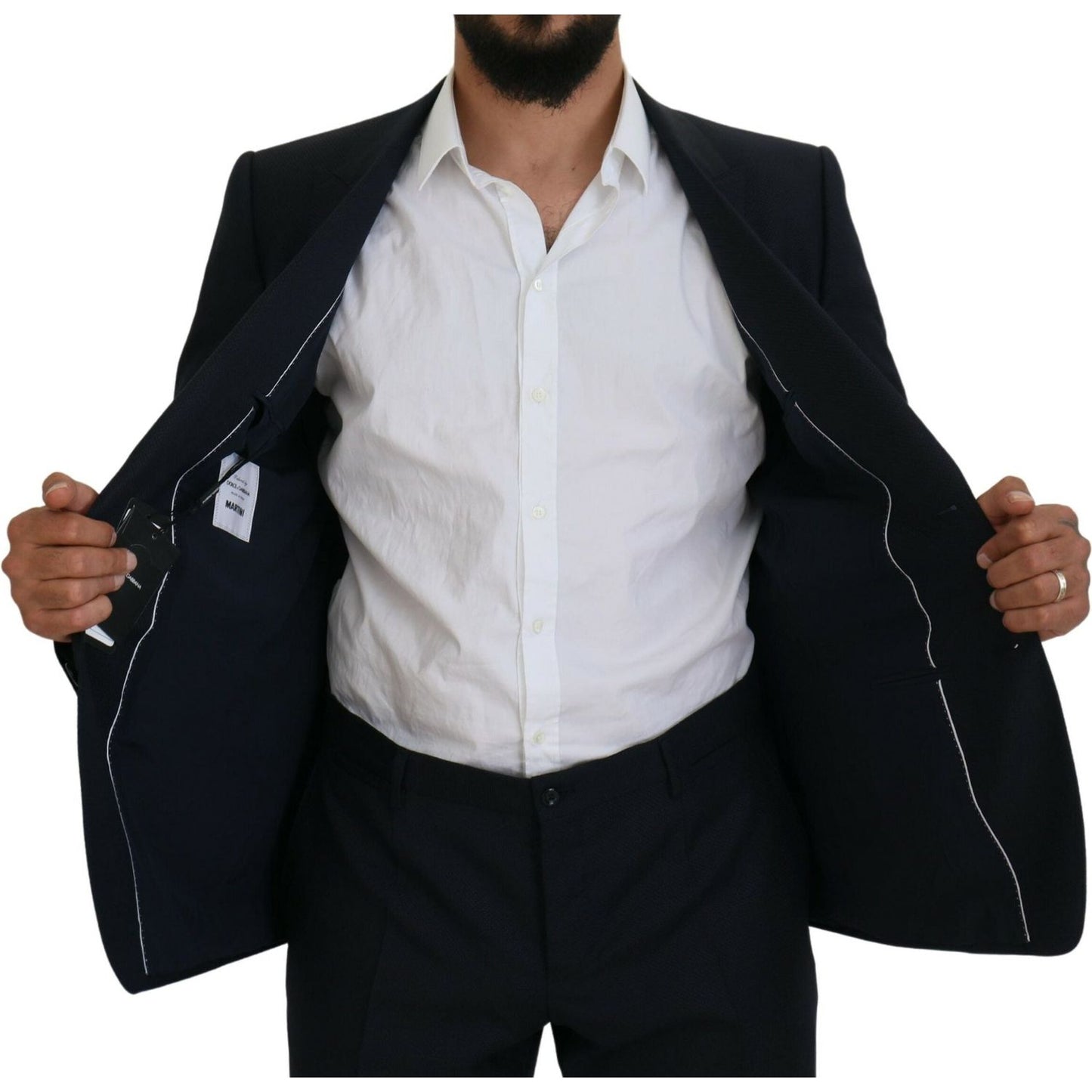 Dolce & Gabbana Blue Single Breasted 2 Piece MARTINI Suit KOS2160 - 54
