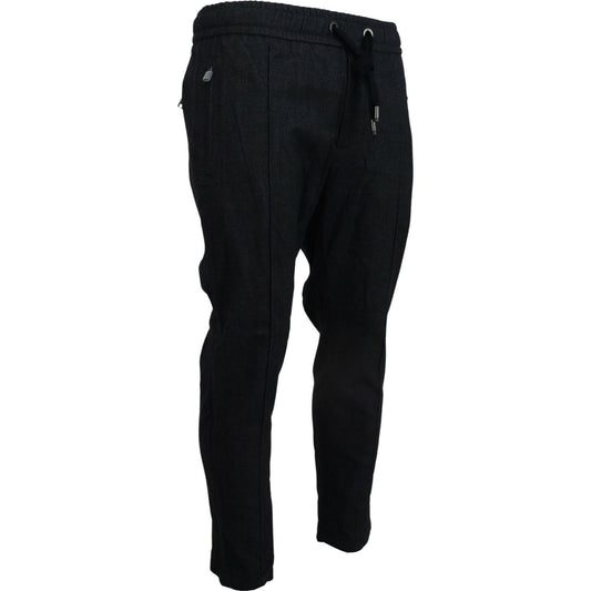 Dolce & Gabbana Grey Cotton Tapered Cotton Pants PAN74536- 46
