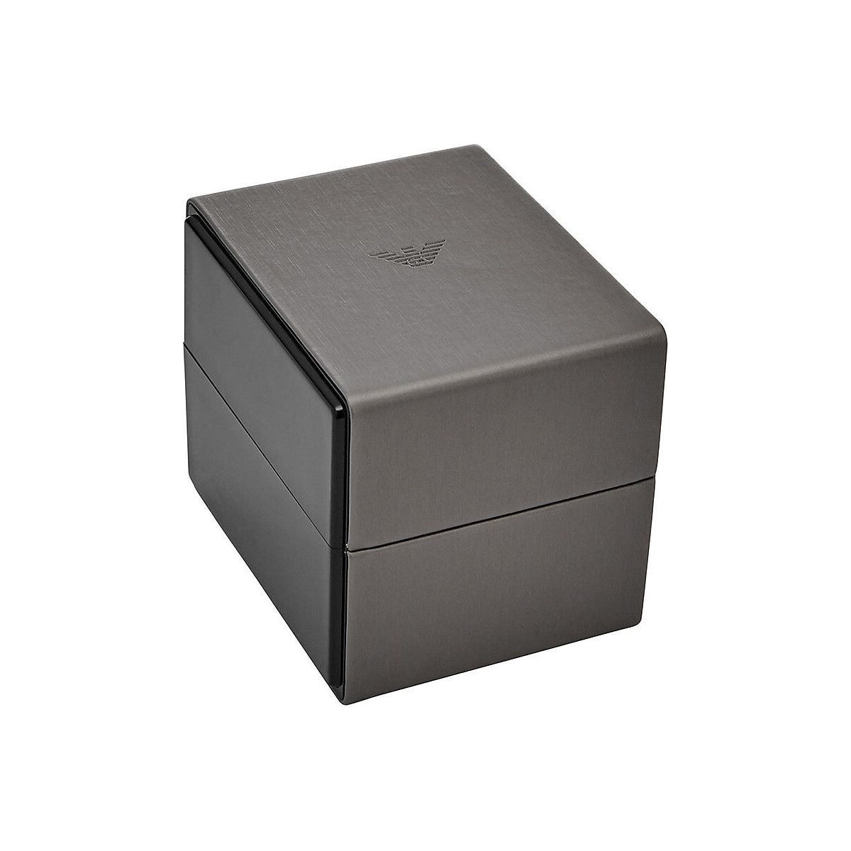 ساعة إمبوريو أرماني كرونوغراف فضية أنيقة من الفولاذ