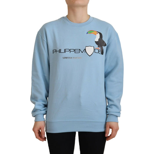 Philippe Model Light Blue Logo Printed Long Sleeves Sweater TSH83275 - 38