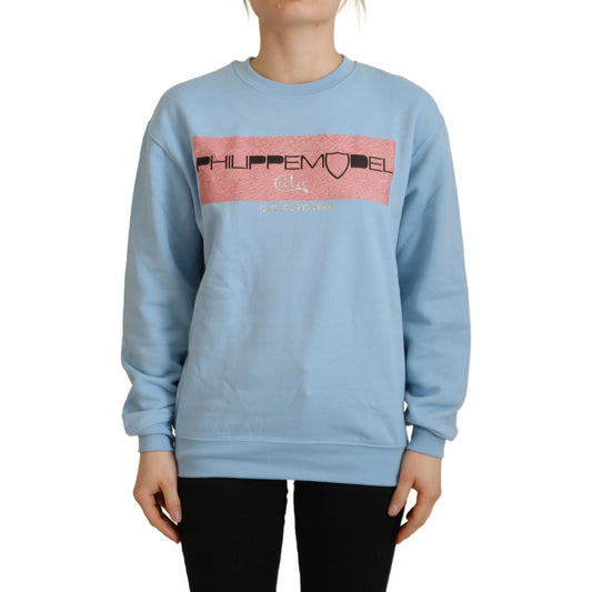 Philippe Model Light Blue Logo Printed Long Sleeves Sweater TSH83279 - 38