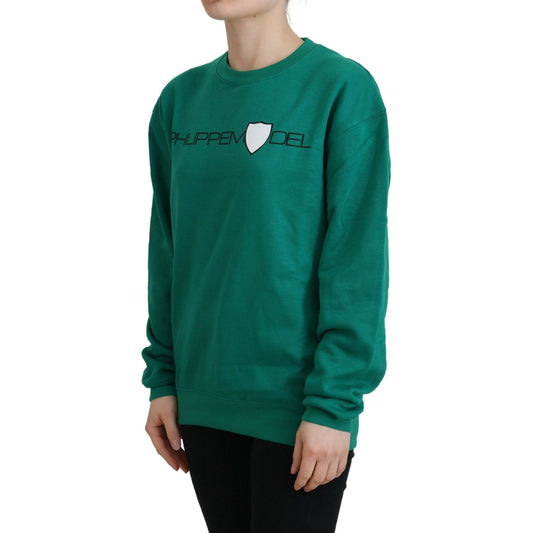 Philippe Model Green Printed Long Sleeves Pullover Sweater TSH83280-38