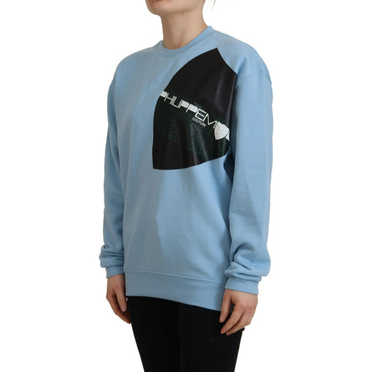 Philippe Model Light Blue Logo Printed Long Sleeves Sweater TSH83288-46