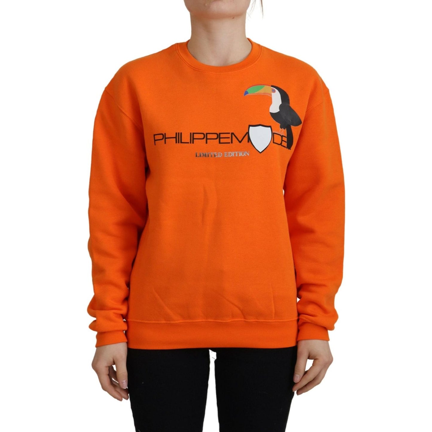 Philippe Model Orange Printed Long Sleeves Pullover Sweater TSH83290-40