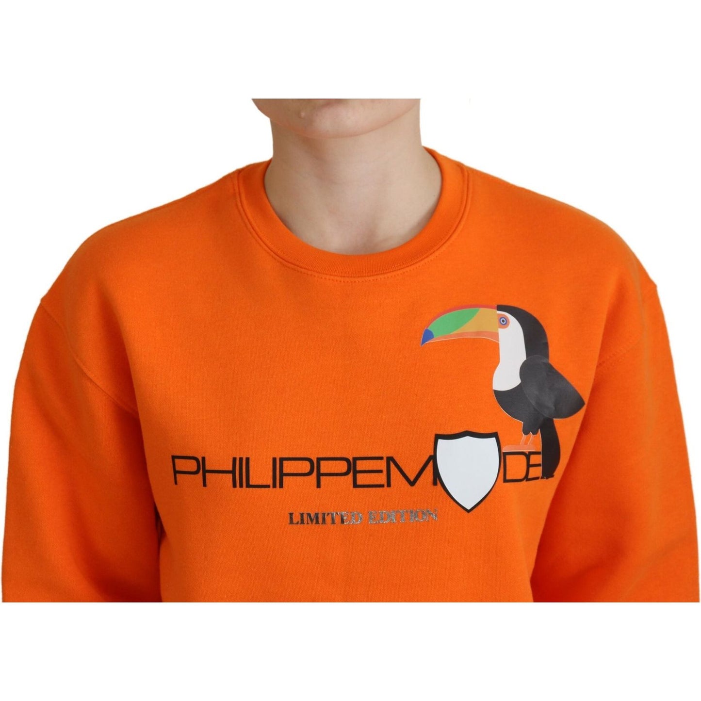 Philippe Model Orange Printed Long Sleeves Pullover Sweater TSH83290-40
