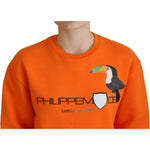Philippe Model Orange Printed Long Sleeves Pullover Sweater TSH83290-40