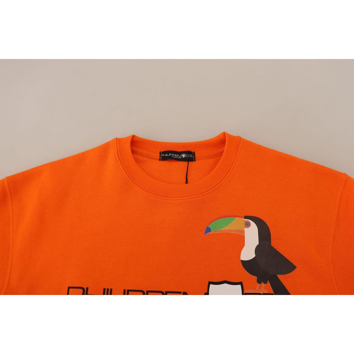 Philippe Model Orange Printed Long Sleeves Pullover Sweater TSH83290-40