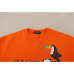 Philippe Model Orange Printed Long Sleeves Pullover Sweater TSH83290-40