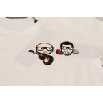 Dolce & Gabbana White #dgfamily Crewneck Cotton T-shirt TSH8067- 38