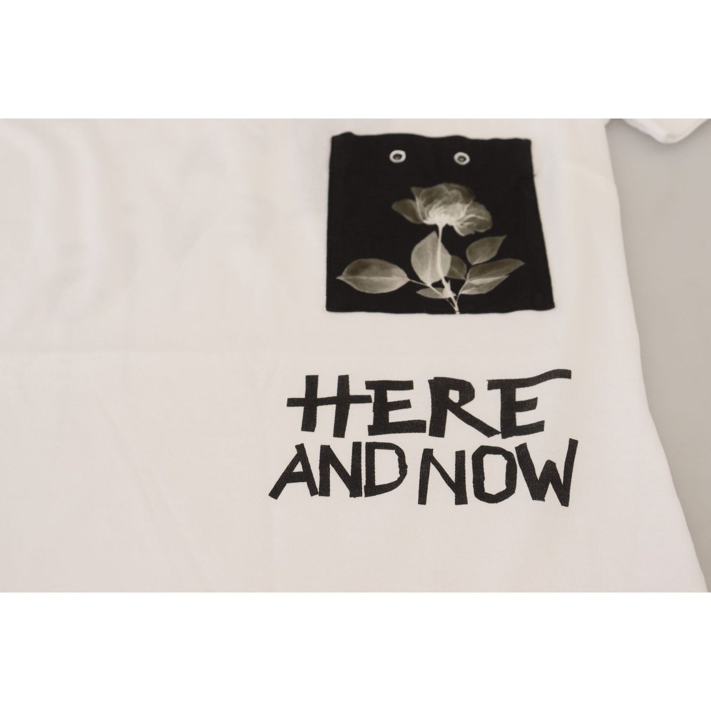 Dolce & Gabbana White Cotton T-shirt Crewneck T-shirt TSH8146- 36