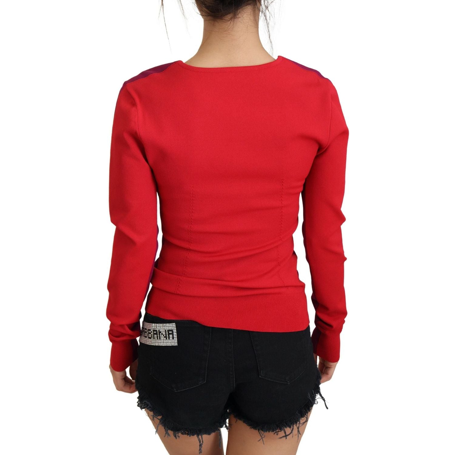 سترة دولتشي آند غابانا متعددة الألوان برقبة مربعة