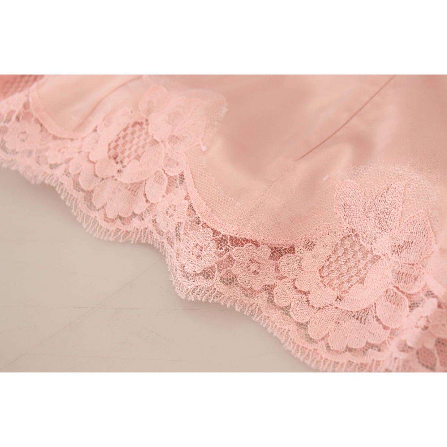 Dolce & Gabbana Pink Floral Lace Sleeveless Tank Blouse Top TSH83784- 40