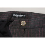Dolce & Gabbana Gray Stripes Wool Tapered Women Pants PAN74590- 38