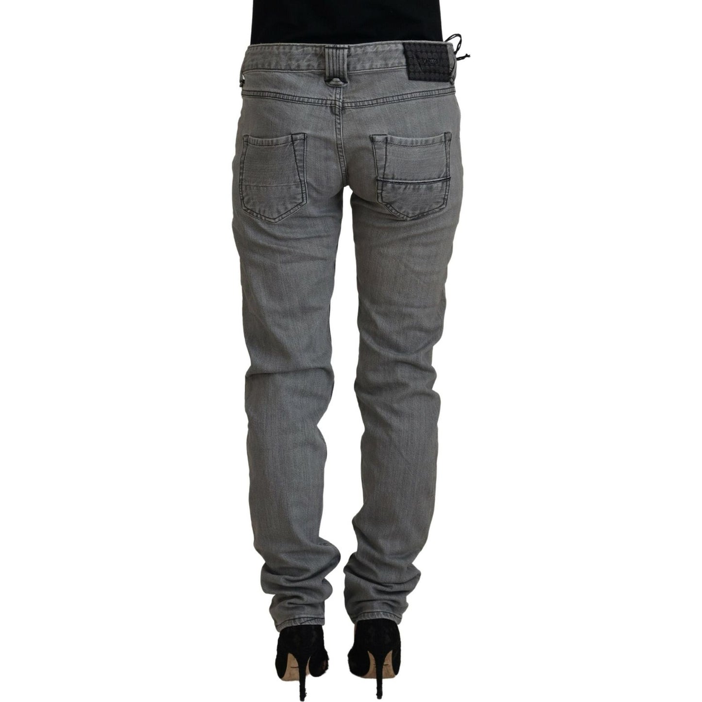 Care Label Gray Washed Cotton Skinny Women Casual Denim Jeans PAN72684- 28