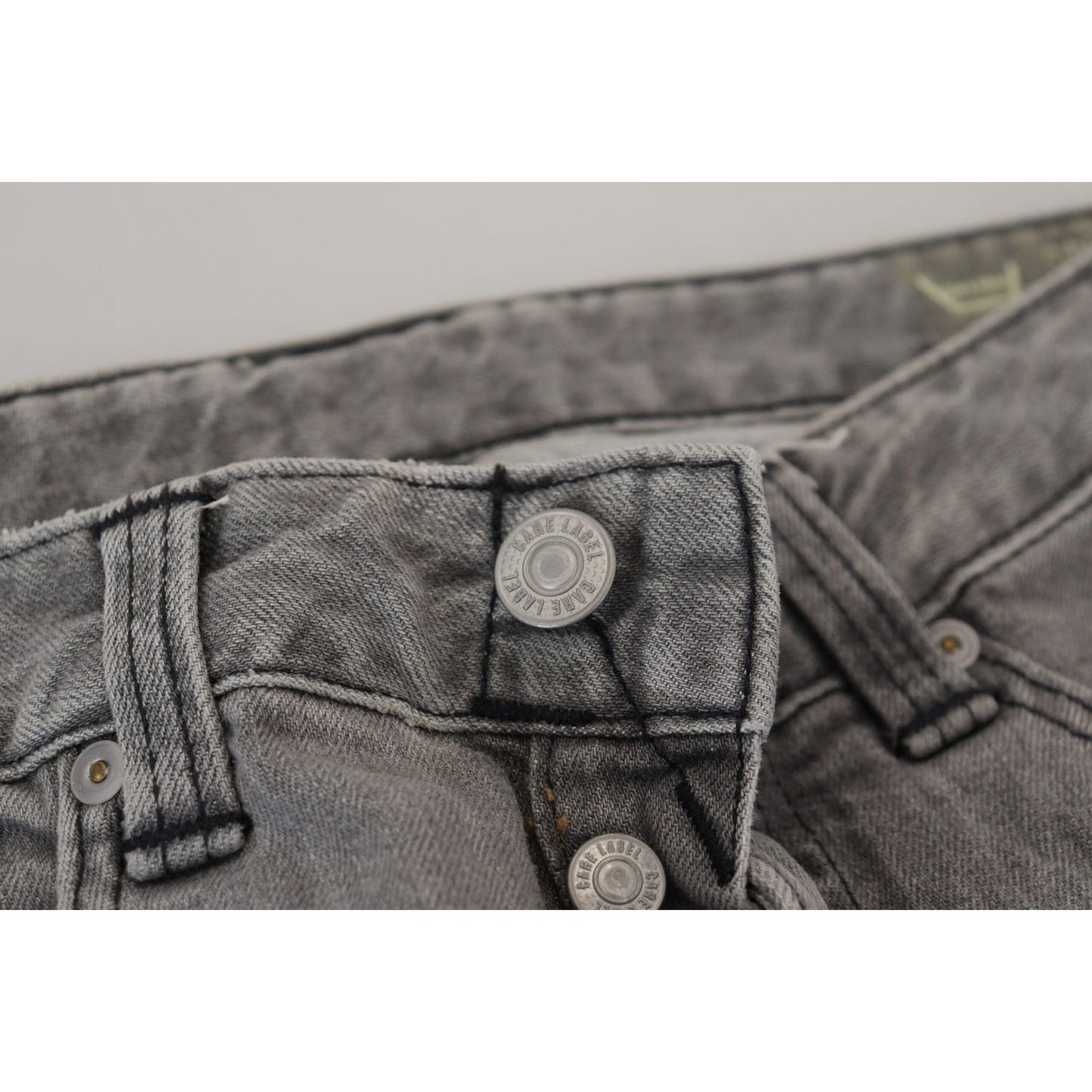 Care Label Gray Washed Cotton Skinny Women Casual Denim Jeans PAN72684- 28