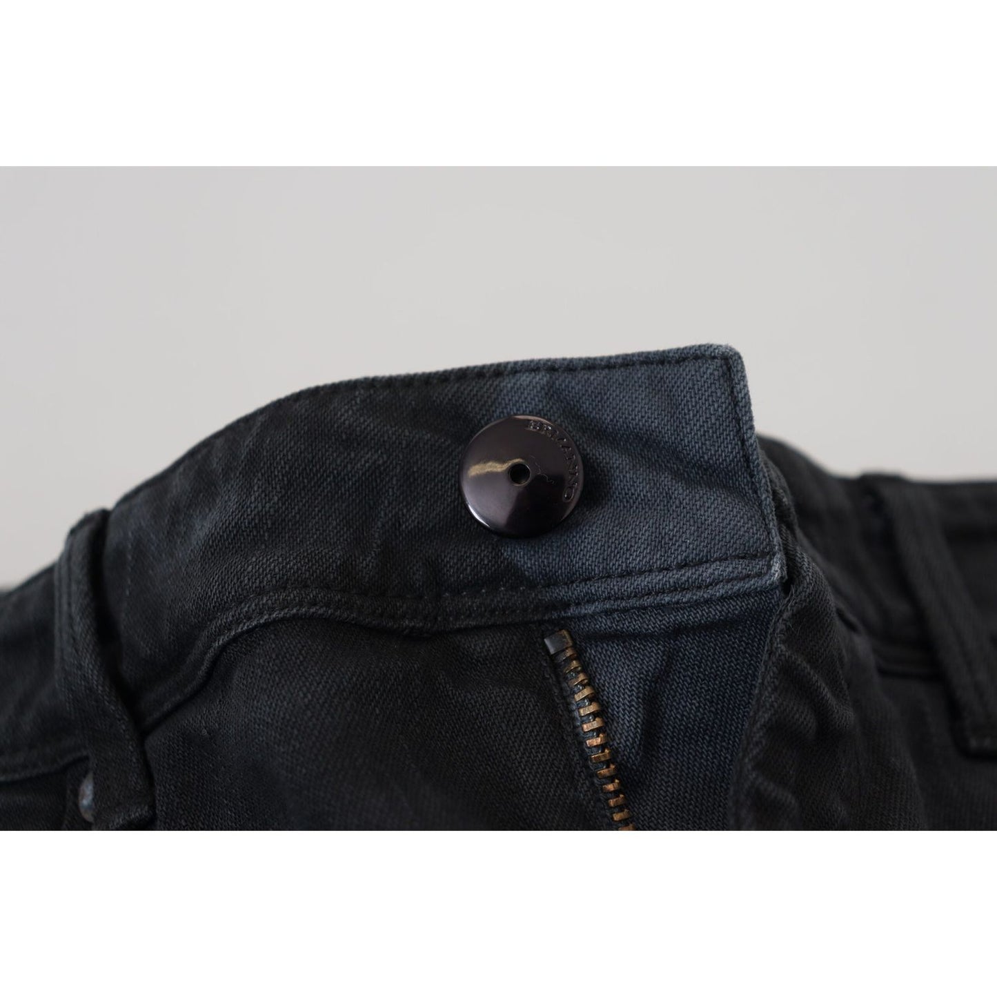 Ermanno Scervino Black Cotton Slim Fit Women Denim Jeans PAN74139- 26