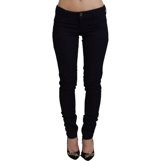 Costume National Black Low Waist Skinny Women Denim Jeans PAN74692- 27