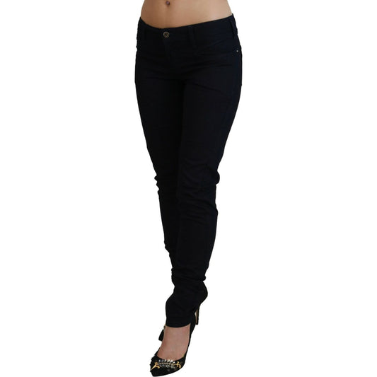 Costume National Black Low Waist Skinny Women Denim Jeans PAN74692- 27
