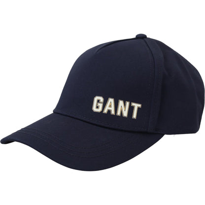 Gant Blue Cotton Logo Print Baseball Cap Casual Hat