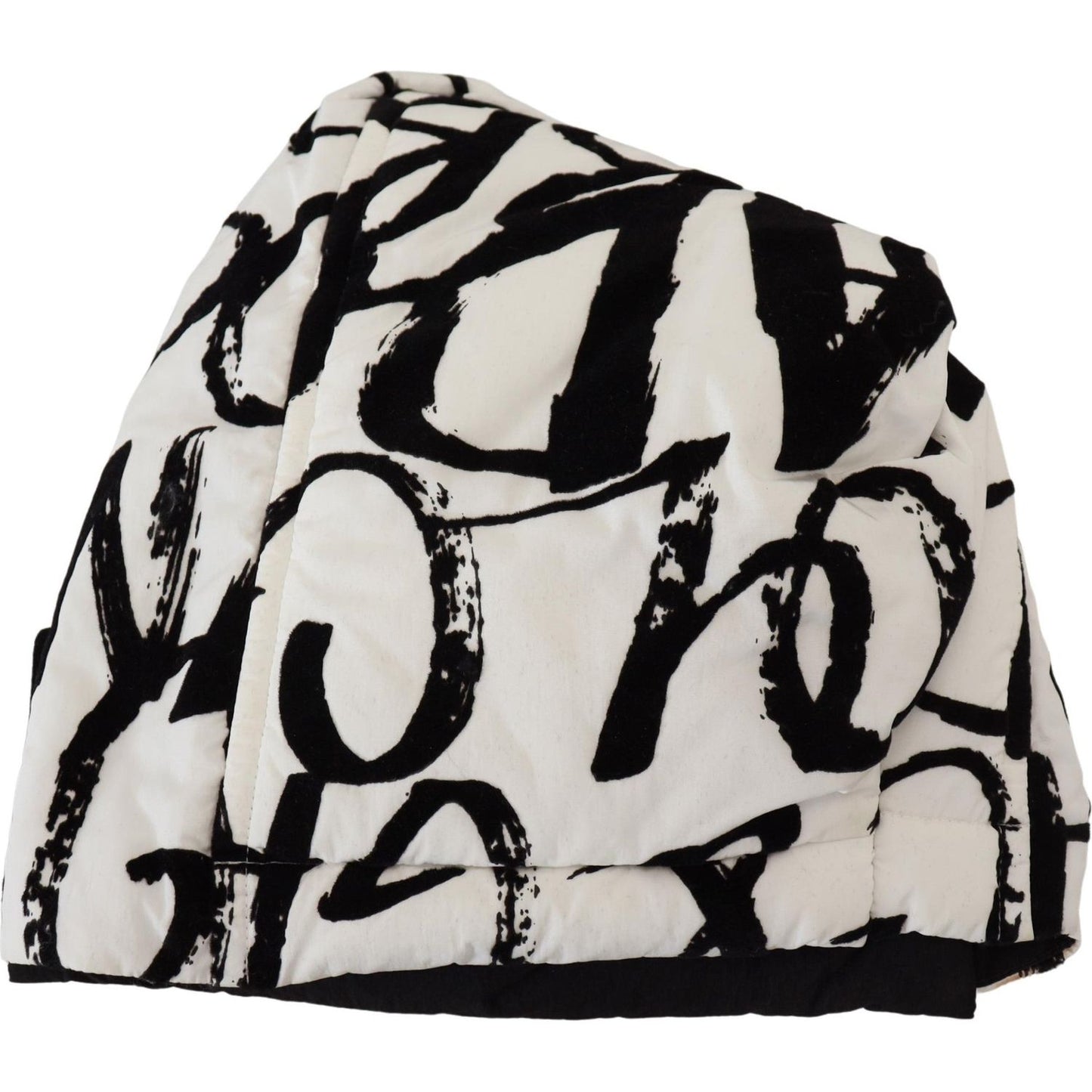 Dolce & Gabbana White Printed Nylon Women Winter Beanie Cap Hat HAT9447