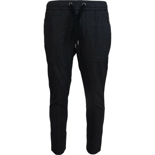 Dolce & Gabbana Gray Cotton Jogger Men Pants PAN74564-46