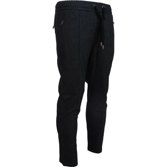 Dolce & Gabbana Gray Cotton Jogger Men Pants PAN74564-46