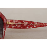 Dolce & Gabbana Red DG4231F Lace Acetate Rectangle Shades Sunglasses GLA1295