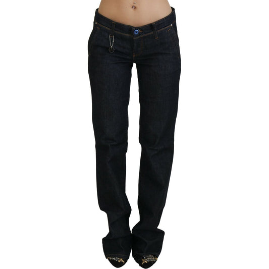 Costume National Blue Low Waist Straight Denim Pants Jeans PAN70730-26