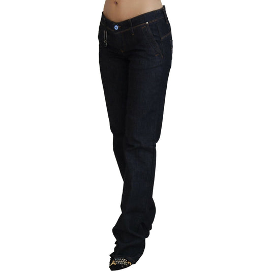 Costume National Blue Low Waist Straight Denim Pants Jeans PAN70730-26
