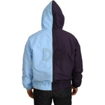 Dolce & Gabbana Black Blue DG Hooded Full Zip Men Jacket JKT3616-50