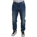 Dolce & Gabbana Blue Washed Skinny Cotton Denim Jeans PAN74793-60