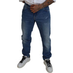 Dolce & Gabbana Blue Washed Skinny Cotton Denim Jeans PAN74793-60