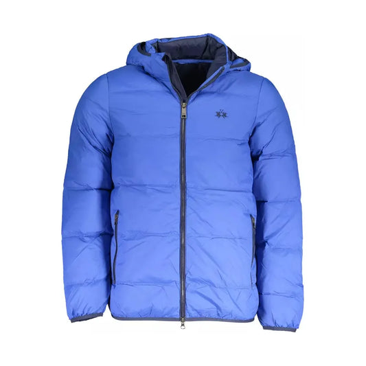 La Martina Elite Blue Jacket with Detachable Hood LA-17133-FBB-236
