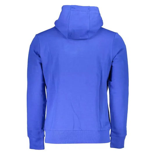 La Martina Chic Blue Embroidered Hooded Sweatshirt LAMA-21507-3XL-FBB-138