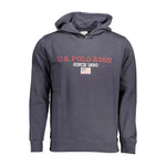 U.S. POLO ASSN. Blue Cotton Men Sweater U.PO-16916-XL-FBB-274