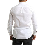 Dolce & Gabbana White MARTINI Cotton Dress Formal Shirt TSH84098-39