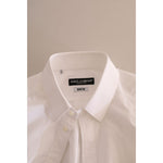 Dolce & Gabbana White MARTINI Cotton Dress Formal Shirt TSH84098-39