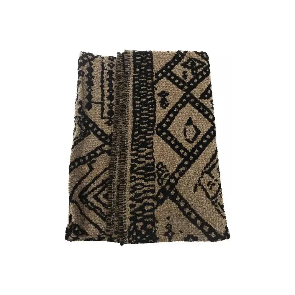 Alpha Studio Brown Wool Women Scarf AL-23535